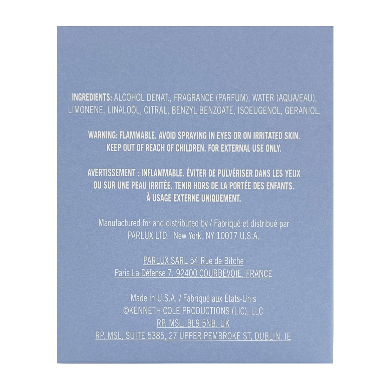 Kenneth Cole Blue Eau De Toilette