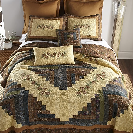 Donna Sharp Cabin Raising Pinecone Quilt