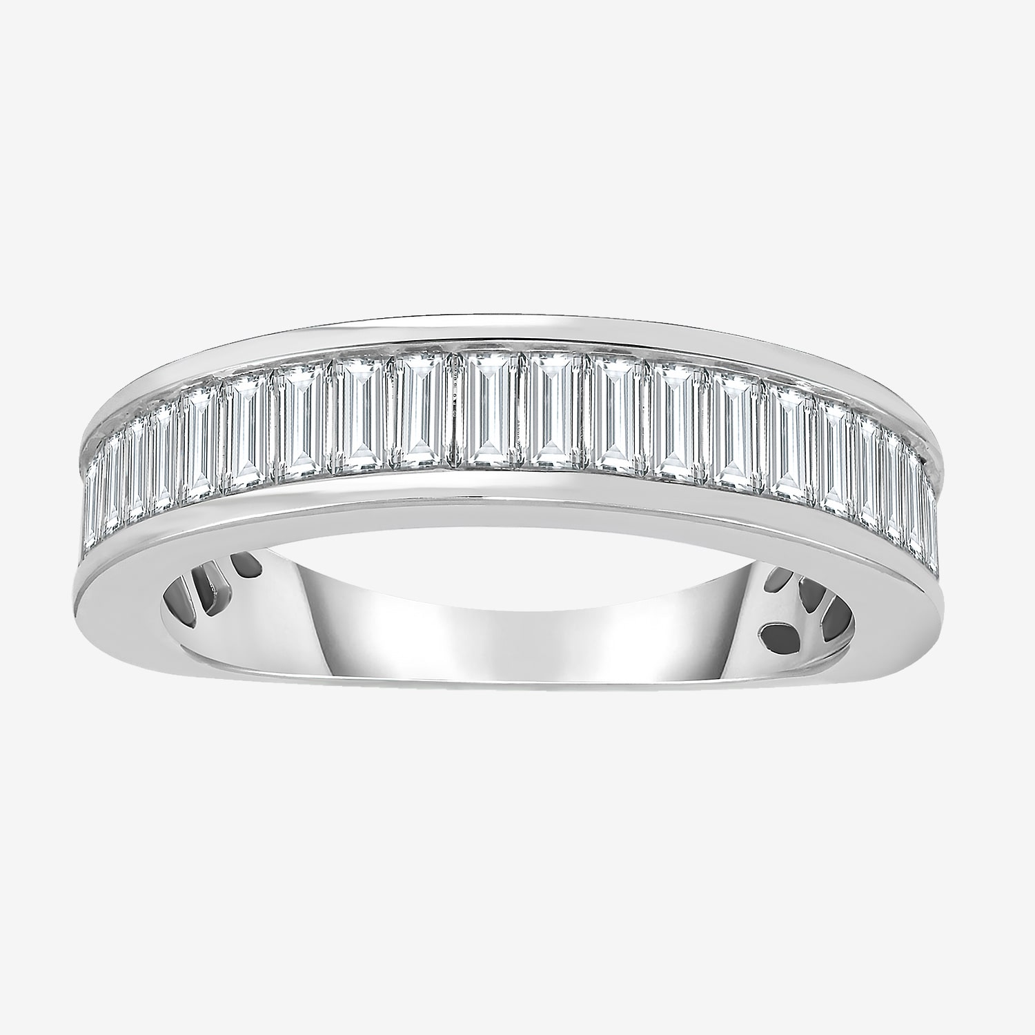 (I / I1) 1 CT. T.W. Lab Grown White Diamond 10K Gold Wedding Band