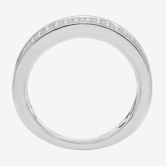 (I / I1) 1 CT. T.W. Lab Grown White Diamond 10K Gold Wedding Band