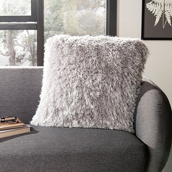 Safavieh Shag Modish Metallic Square Throw Pillow