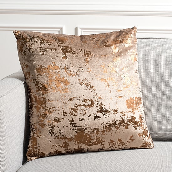 Safavieh Edmee Metallic Square Throw Pillow