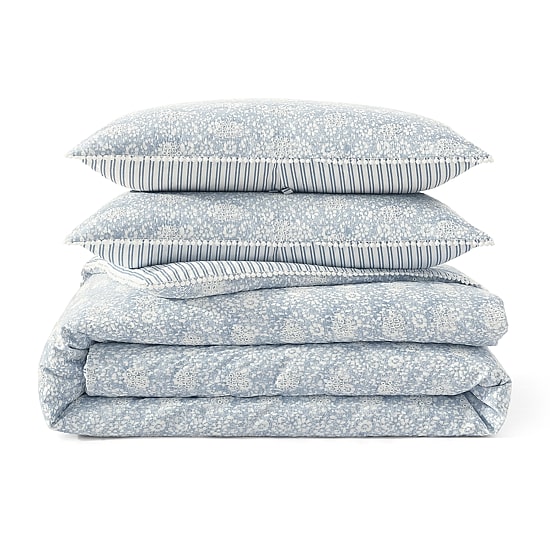 Peri Home Ikat Eyelet 3-pc. Midweight Down Alternative Comforter Set