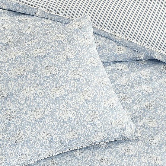 Peri Home Ikat Eyelet 3-pc. Duvet Cover Set