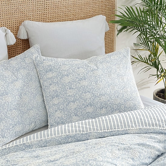Peri Home Ikat Eyelet 3-pc. Duvet Cover Set