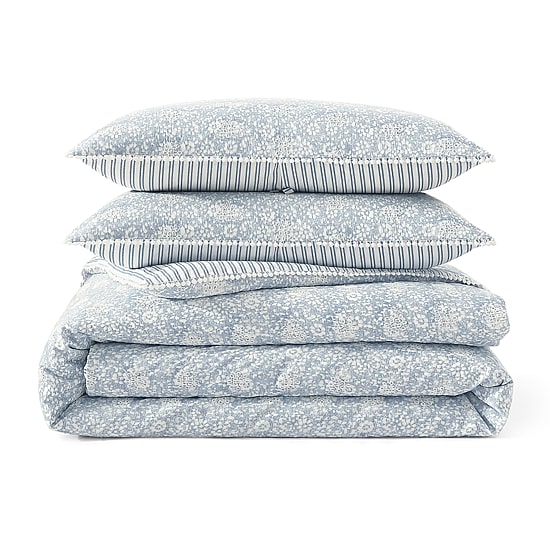 Peri Home Ikat Eyelet 3-pc. Duvet Cover Set