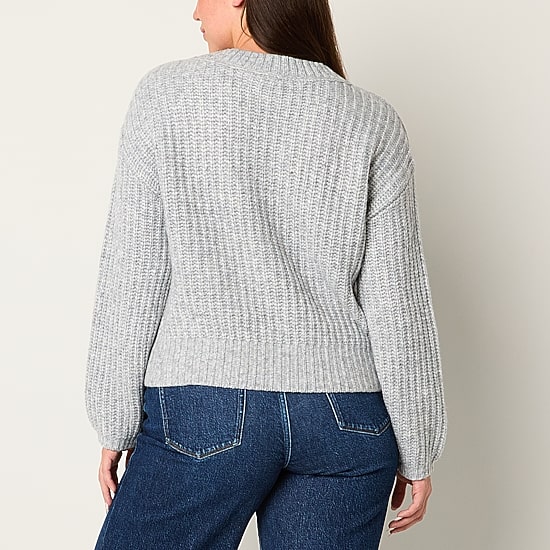 a.n.a Womens V Neck Long Sleeve Pullover Sweater