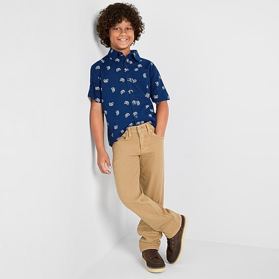 Thereabouts Little & Big Kid Boys Adjustable Waist Stretch Fabric Straight Leg Jean