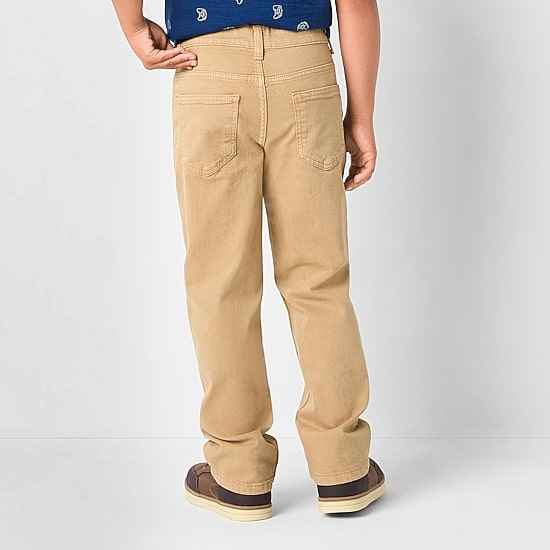 Thereabouts Little & Big Kid Boys Adjustable Waist Stretch Fabric Straight Leg Jean