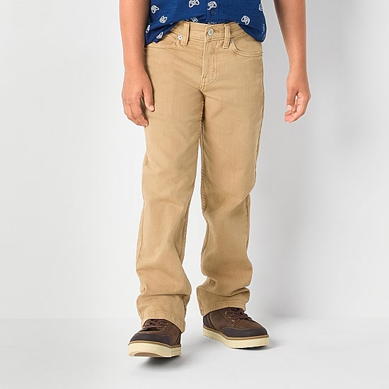 Thereabouts Little & Big Kid Boys Adjustable Waist Stretch Fabric Straight Leg Jean
