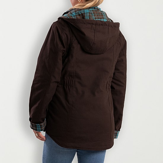 Berne Softstone Quilted Barn Womens Hooded Midweight Plus Tall Work Jacket