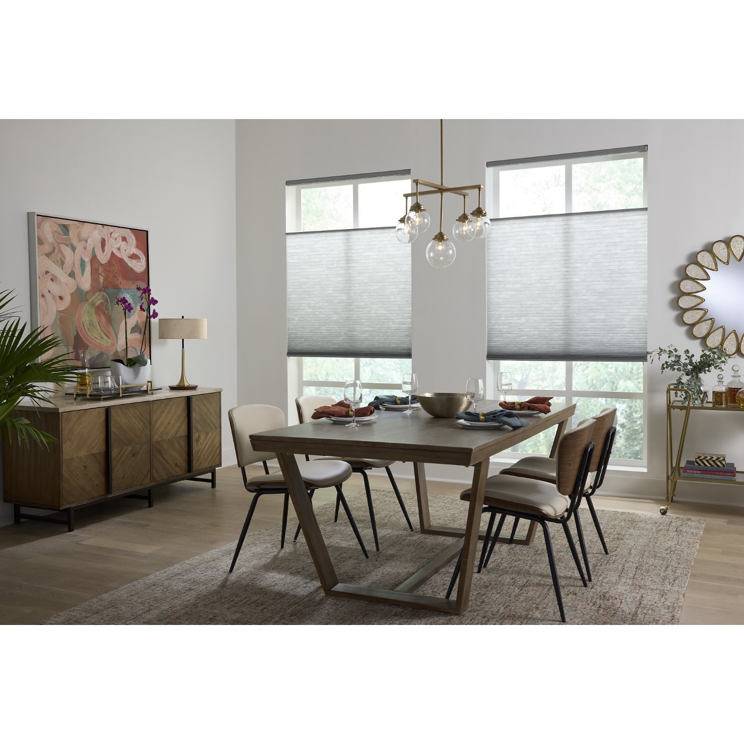 LEVOLOR Classic Custom Cordless Top Down Bottom Up Light-Filtering Cellular Shade