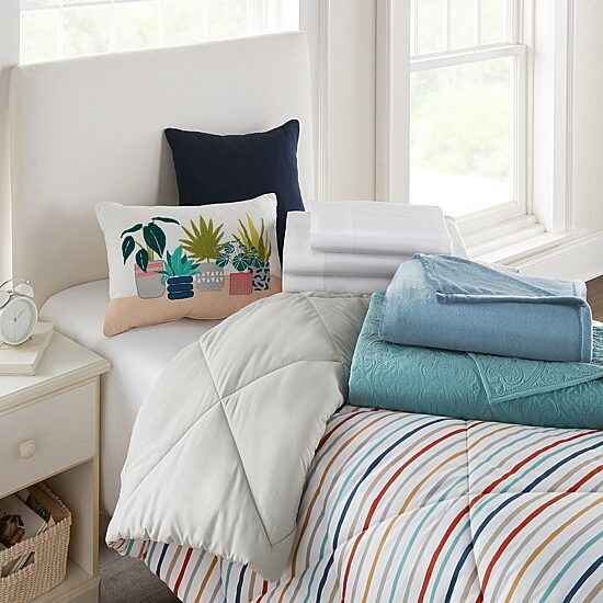 Home Expressions Reversible Stripe Comforter Bundle