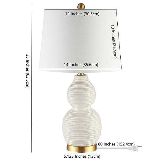 Safavieh 25.5" Darsa Ceramic Table Lamp