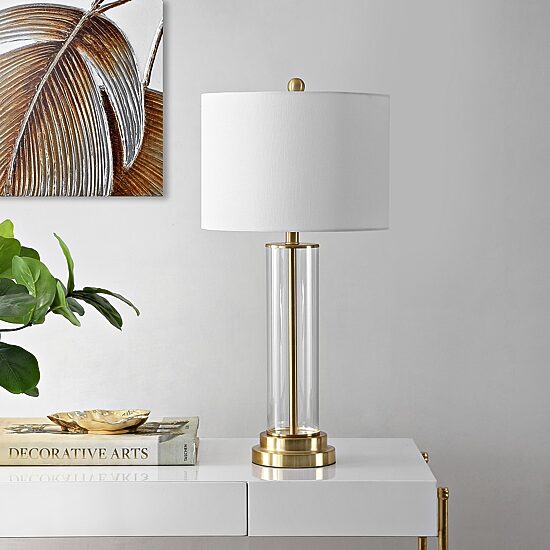 Safavieh 29.25" Cassian Glass Table Lamp