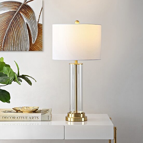 Safavieh 29.25" Cassian Glass Table Lamp