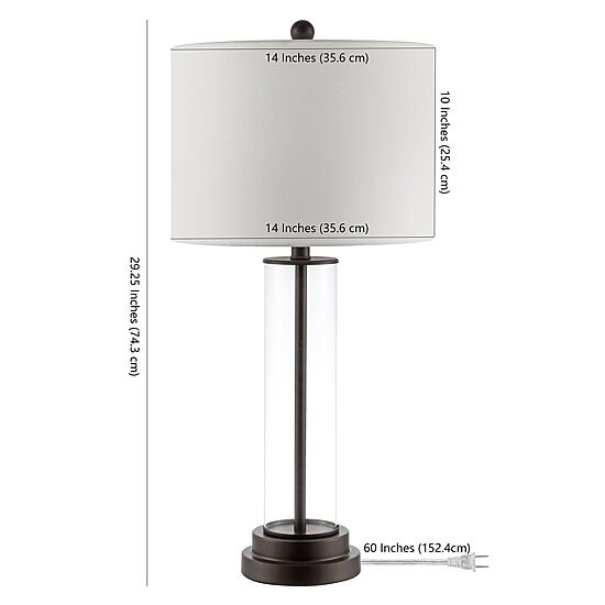 Safavieh 29.25" Cassian Glass Table Lamp
