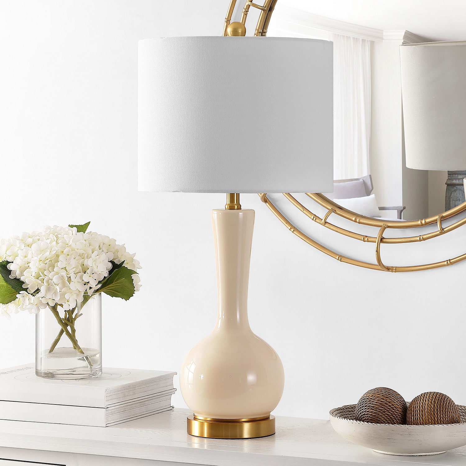Safavieh 27.5" Gaetna Glass Table Lamp