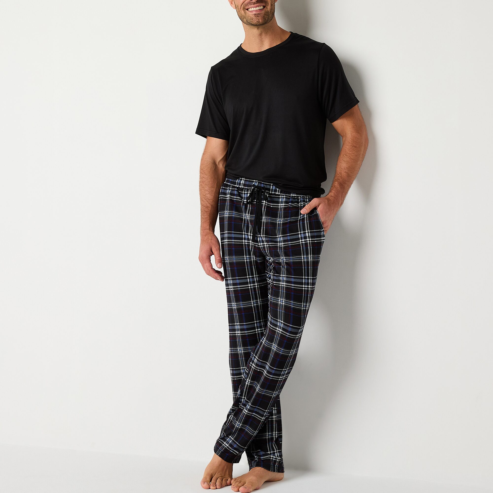 Ande Mens Crew Neck Short Sleeve 2-pc. Pajama Set