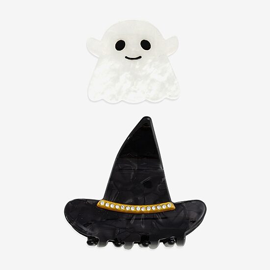 Mixit Halloween Ghost & Witch Hat 2-pc. Hair Clip