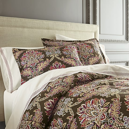 Broadhaven Lilith 8-pc. Damask + Scroll Complete Bedding Set with Sheets