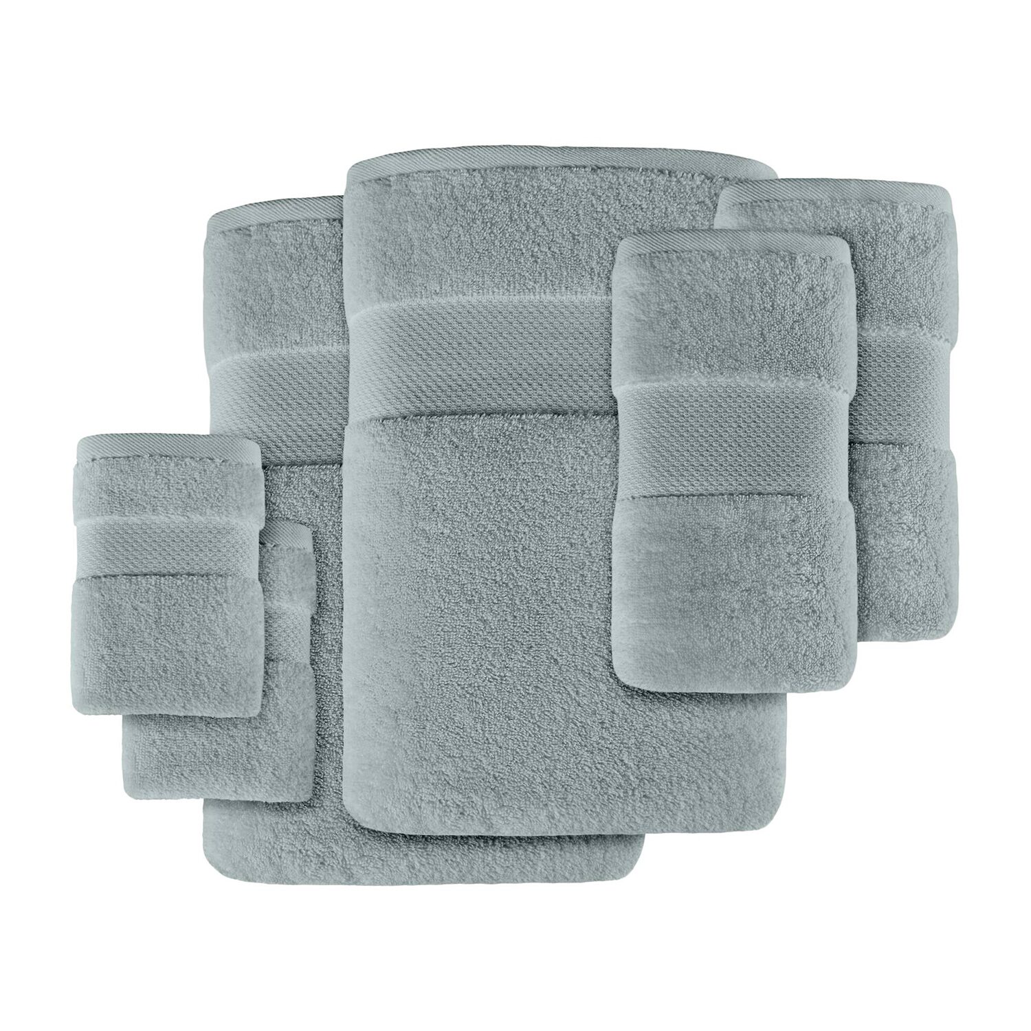 Madison Park Signature Turkish Oversized Cotton Solid 6-pc. Bath Towel Set
