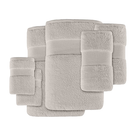 Madison Park Signature Turkish Oversized Cotton Solid 6-pc. Solid Bath Towel Set