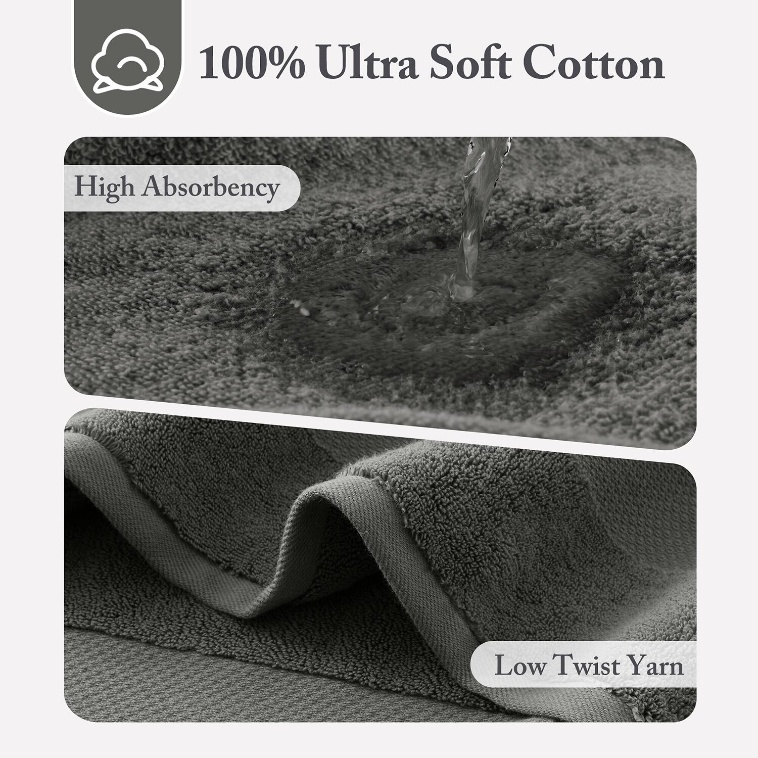 Madison Park Signature Turkish 100% Cotton 2-pc. Quick Dry Bath Towel