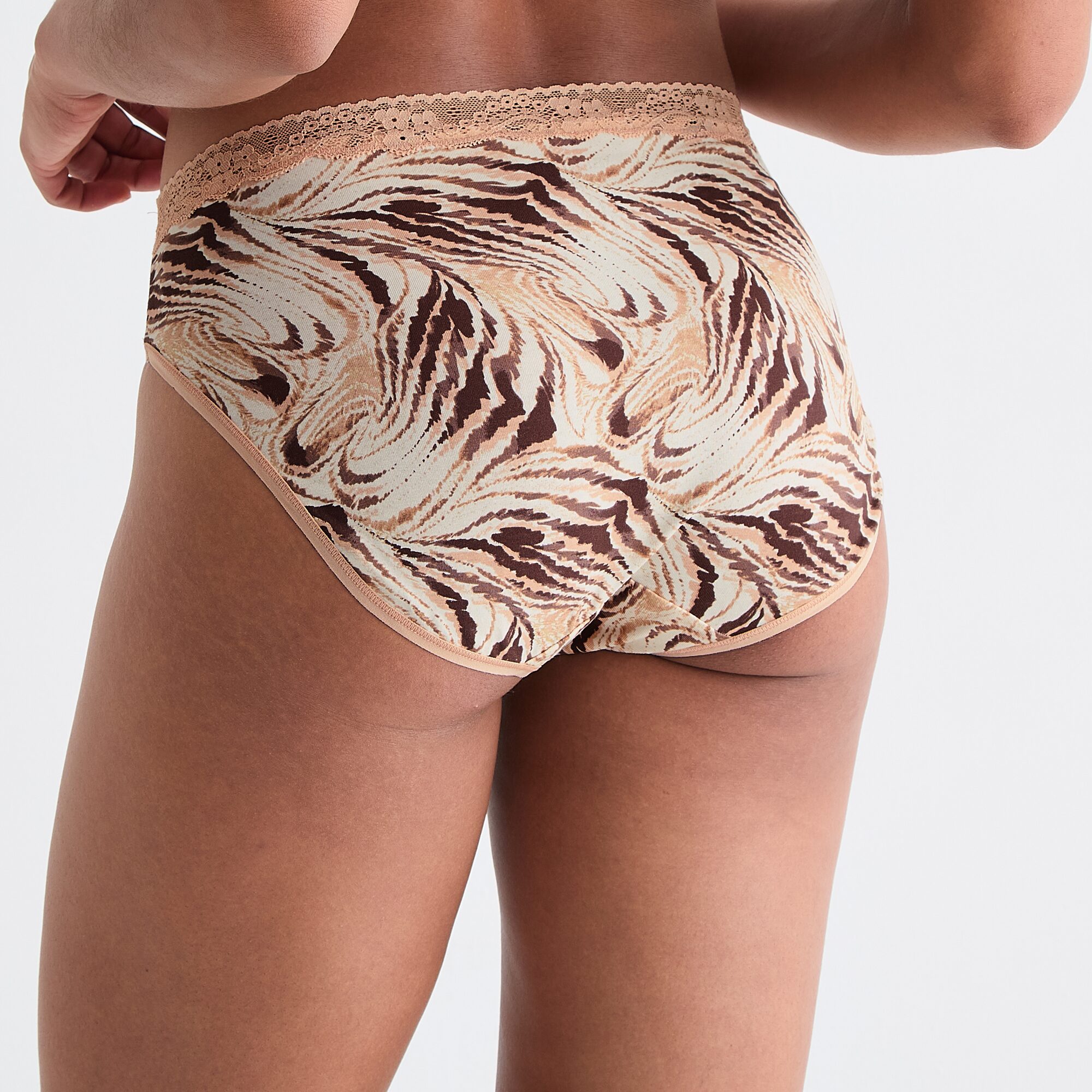 Ambrielle Cotton High Cut Panty