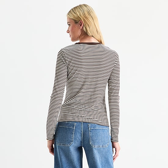 A.N.A Womens Crew Neck Long Sleeve T-Shirt