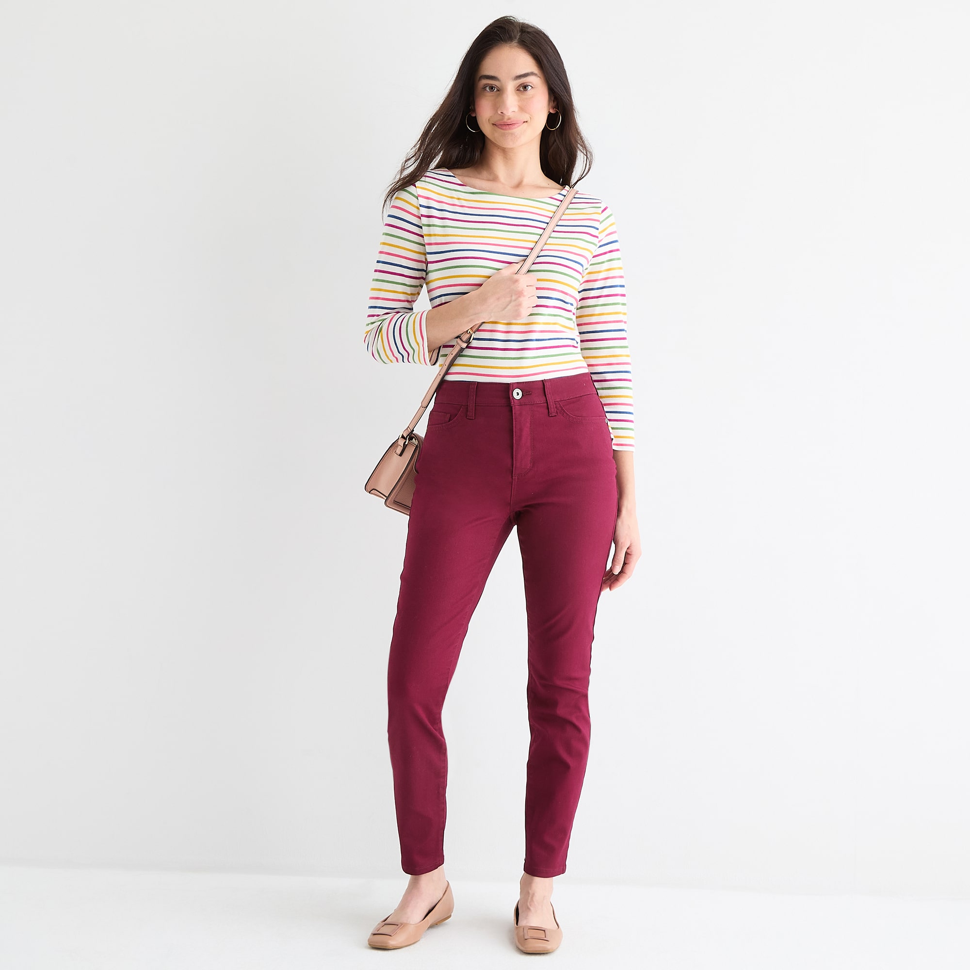 St. John's Bay Womens Mid Rise Skinny Fit Jean