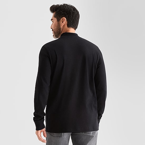 St. John's Bay Interlock Mens Long Sleeve Mock Neck Top