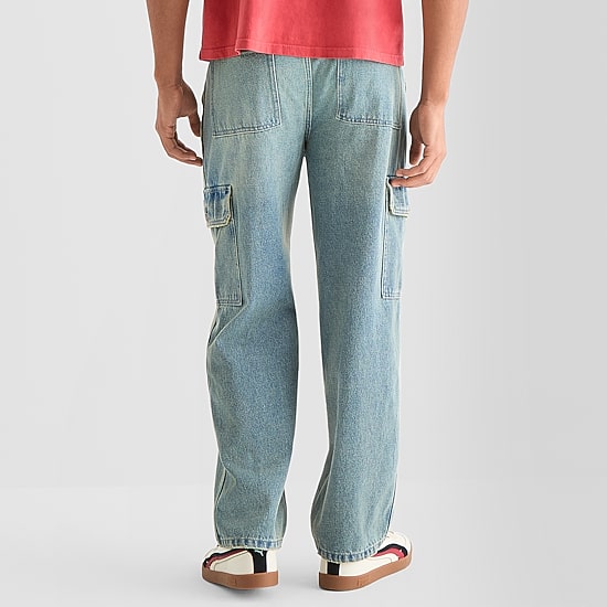 AZ Mens Baggy Cargo Jean