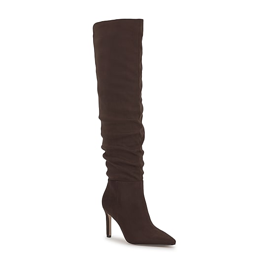 JS Jessica Simpson Womens Edalyne Stiletto Heel Over the Knee Boots