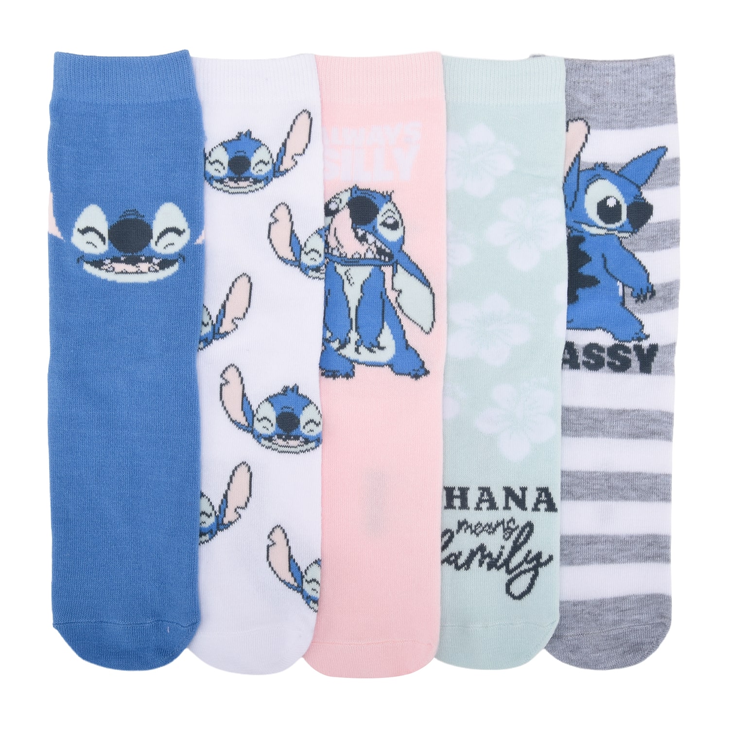 Womens 5-pc. Crew Socks
