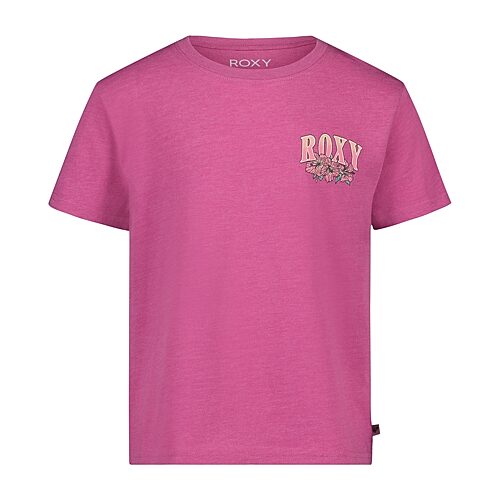 Roxy Big Kid Girls Crew Neck Short Sleeve Regular Fit Graphic T-shirt In Purple