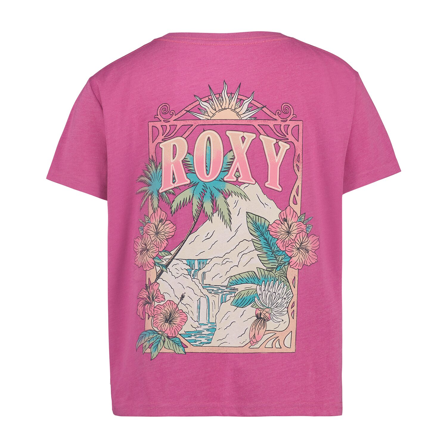 Roxy Big Kid Girls Crew Neck Short Sleeve Regular Fit Graphic T-Shirt