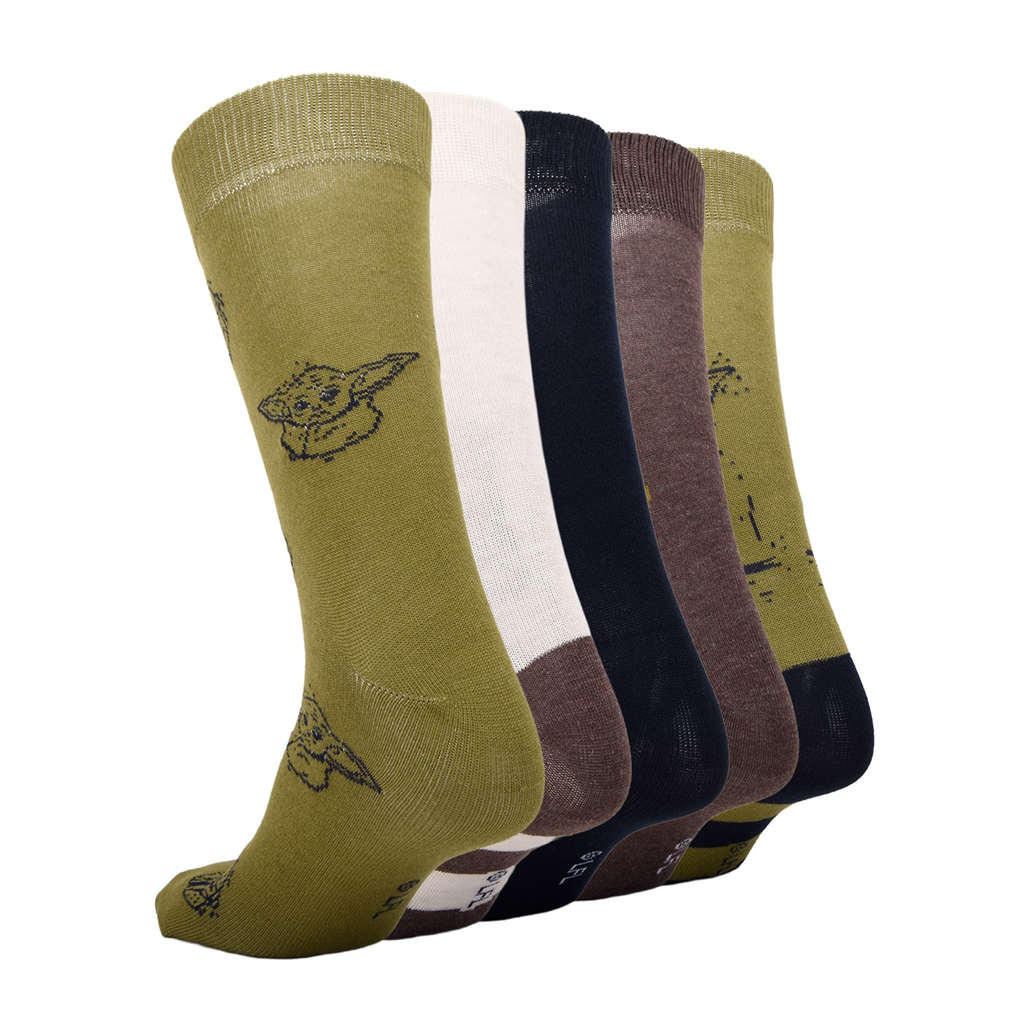 Mens 5 Pair Crew Socks