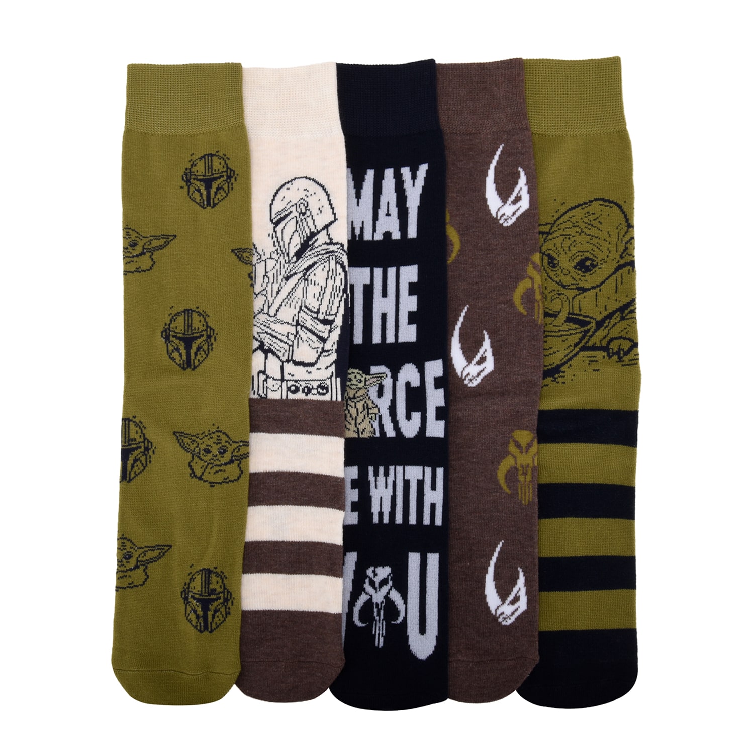 Mens 5 Pair Crew Socks