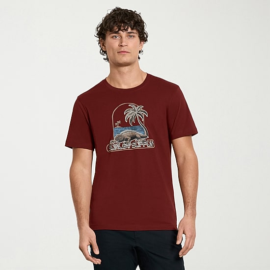 Hurley Mens Crew Neck Short Sleeve Regular Fit Graphic T-Shirt