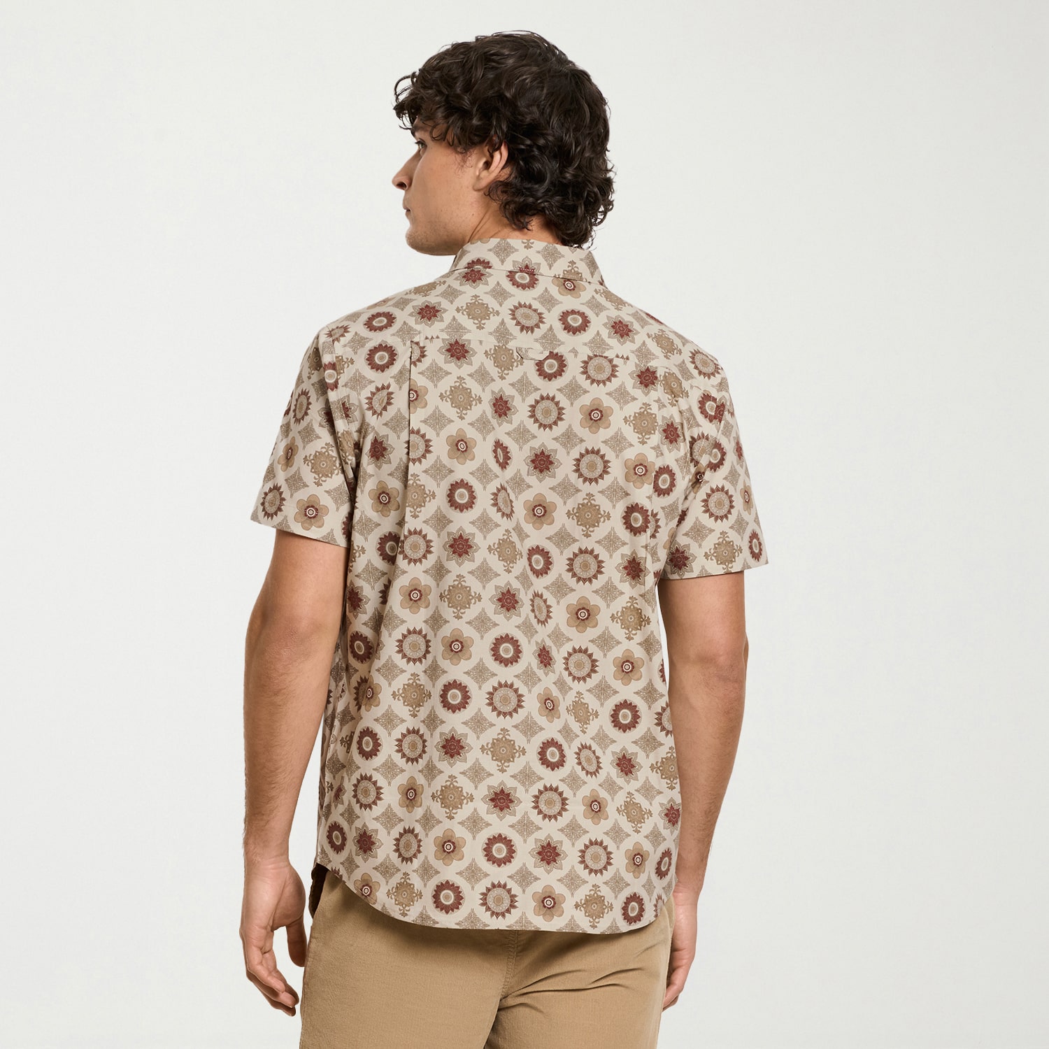 Hurley Mens Short Sleeve Regular Fit Button-Down Shirt