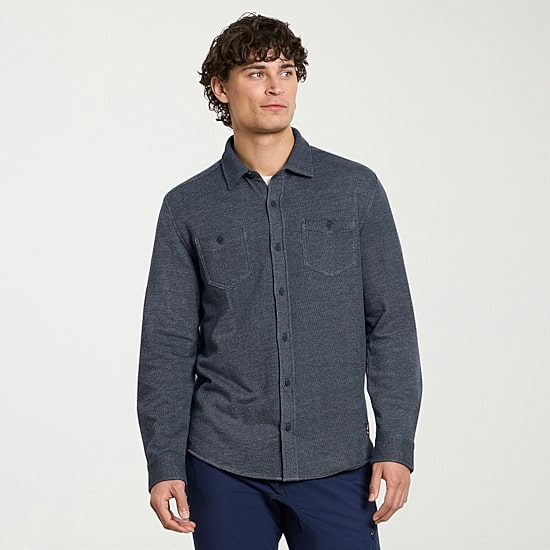 Hurley Mens Long Sleeve Regular Fit Button-Down Shirt
