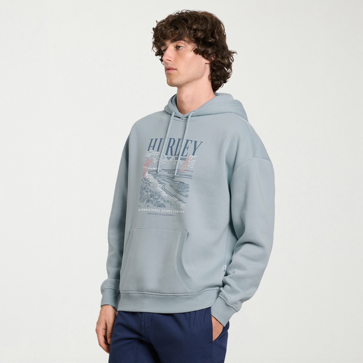 Hurley Mens Long Sleeve Hoodie