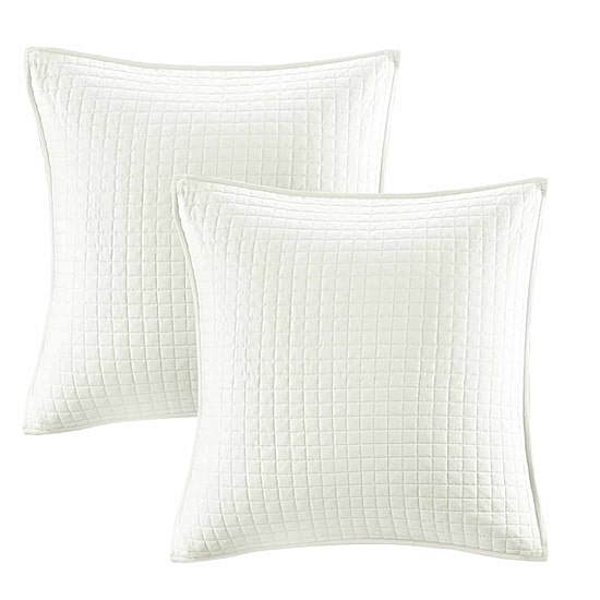 Intelligent Design Maize Cotton Jacquard Duvet Cover Set with Euro Shams and Throw Pillows