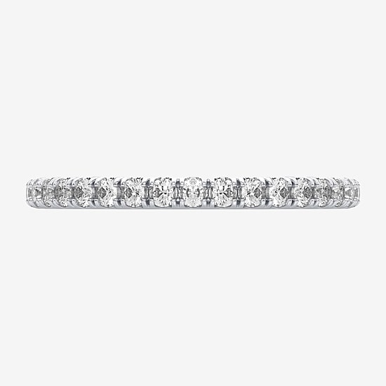 (H-I / Si1-Si2) Womens 1/2 CT. T.W. Lab Grown White Diamond 10K Gold Eternity Wedding Band