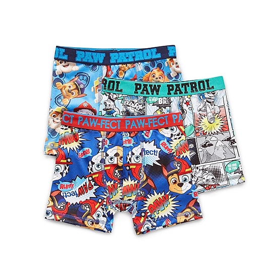 Toddler Boys Paw Patrol 3 Pack Boxer Briefs Tabp3787