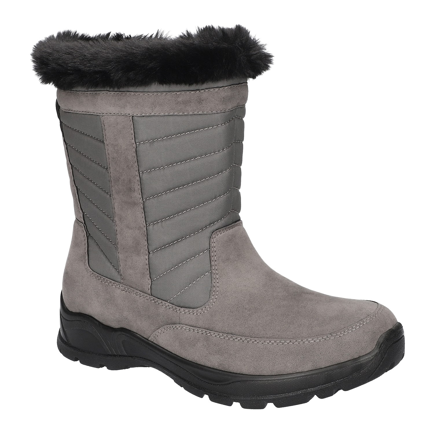 Easy Street Womens Frazer Slip Resistant Flat Heel Winter Boots