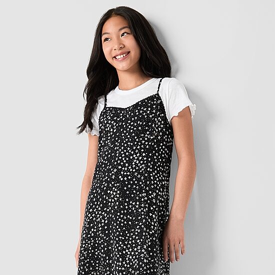 Thereabouts Little & Big Kid Girls Midi Dots 2-pc. Dress Set