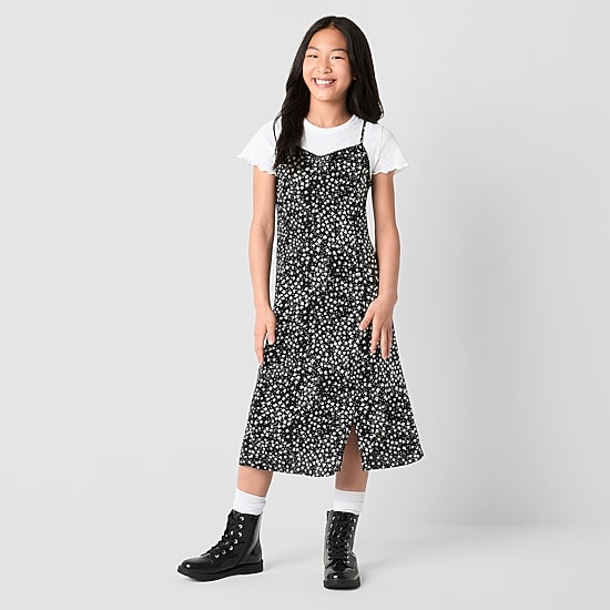 Thereabouts Little & Big Kid Girls Midi Dots 2-pc. Dress Set