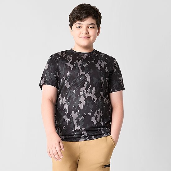 Xersion Performance Little & Big Kid Boys Crew Neck Short Sleeve Regular Fit Graphic T-Shirt
